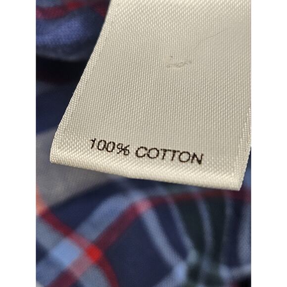 Cremieux Classics Men's Shirt Size XL Blue Plaid Long Sleeve Button-Up - Picture 4 of 7